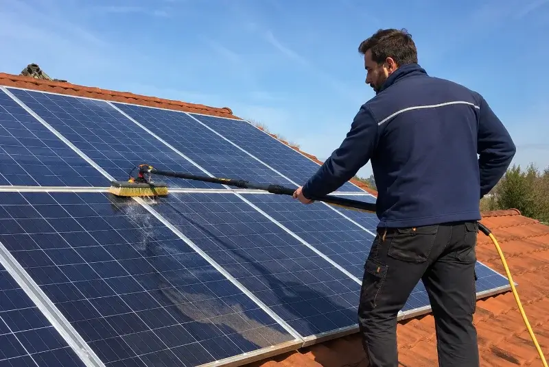 Nettoyage et entretien de panneaux solaires à Enveitg